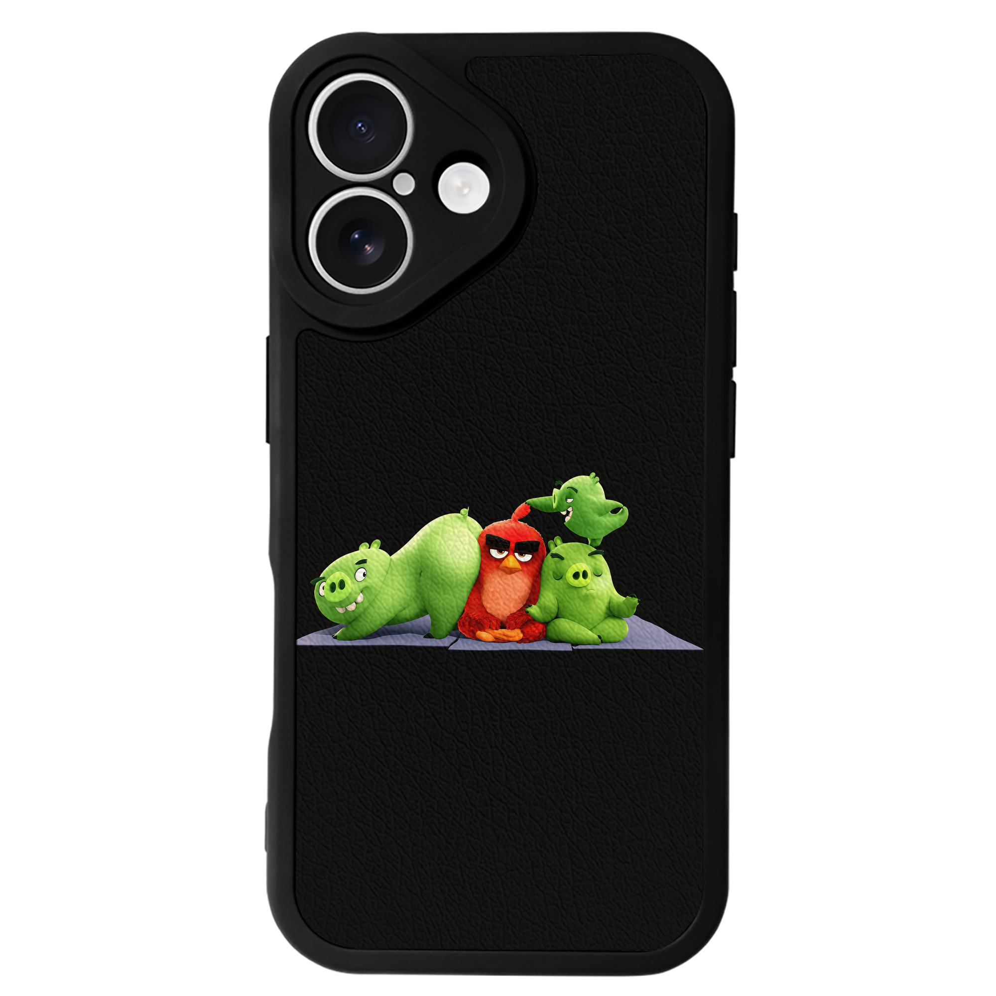 （画像用） Angry Birds アングリーバード 【iPhone 16シリーズ対応】シリコンスマホケース（レザー調） 材質：シリコン